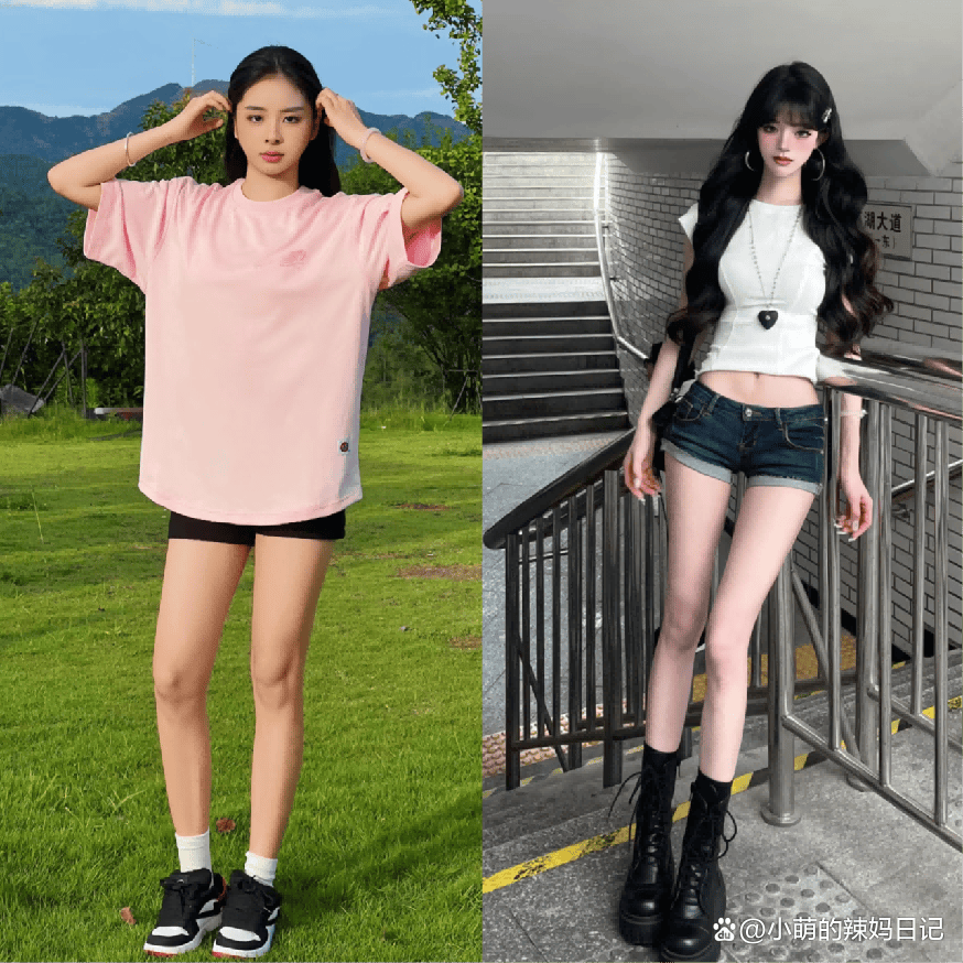 夏天别再这样穿T恤了真的土爆了！瞧下面潮人这样搭时髦显瘦